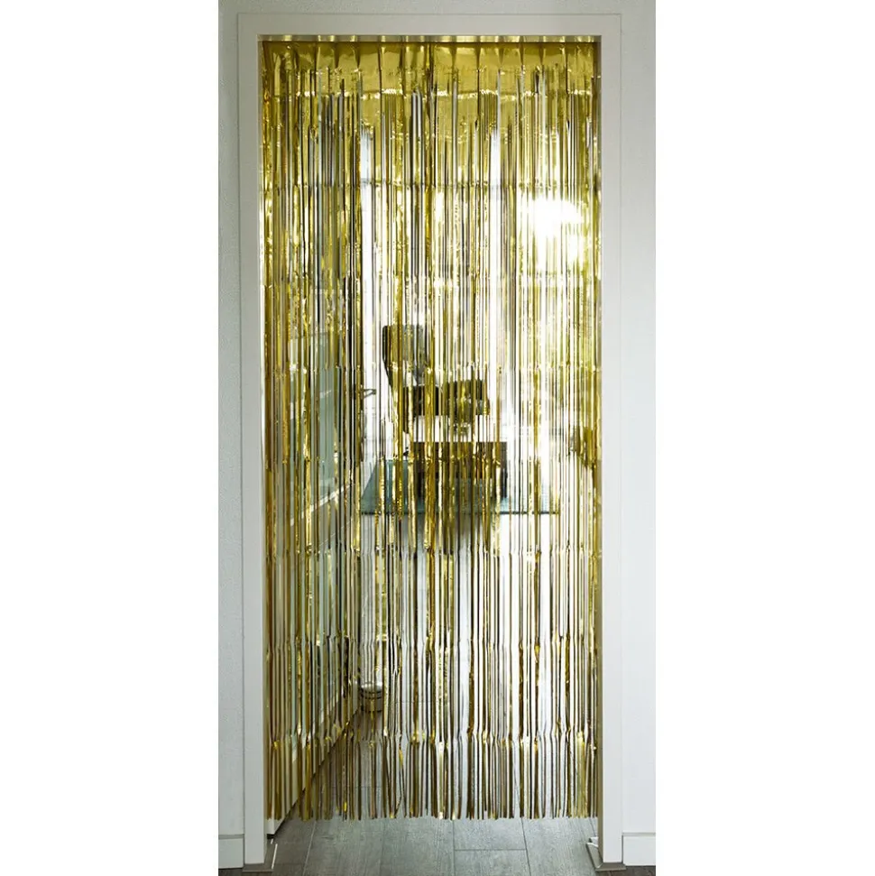 Gouden Deurgordijn Metallic 2m