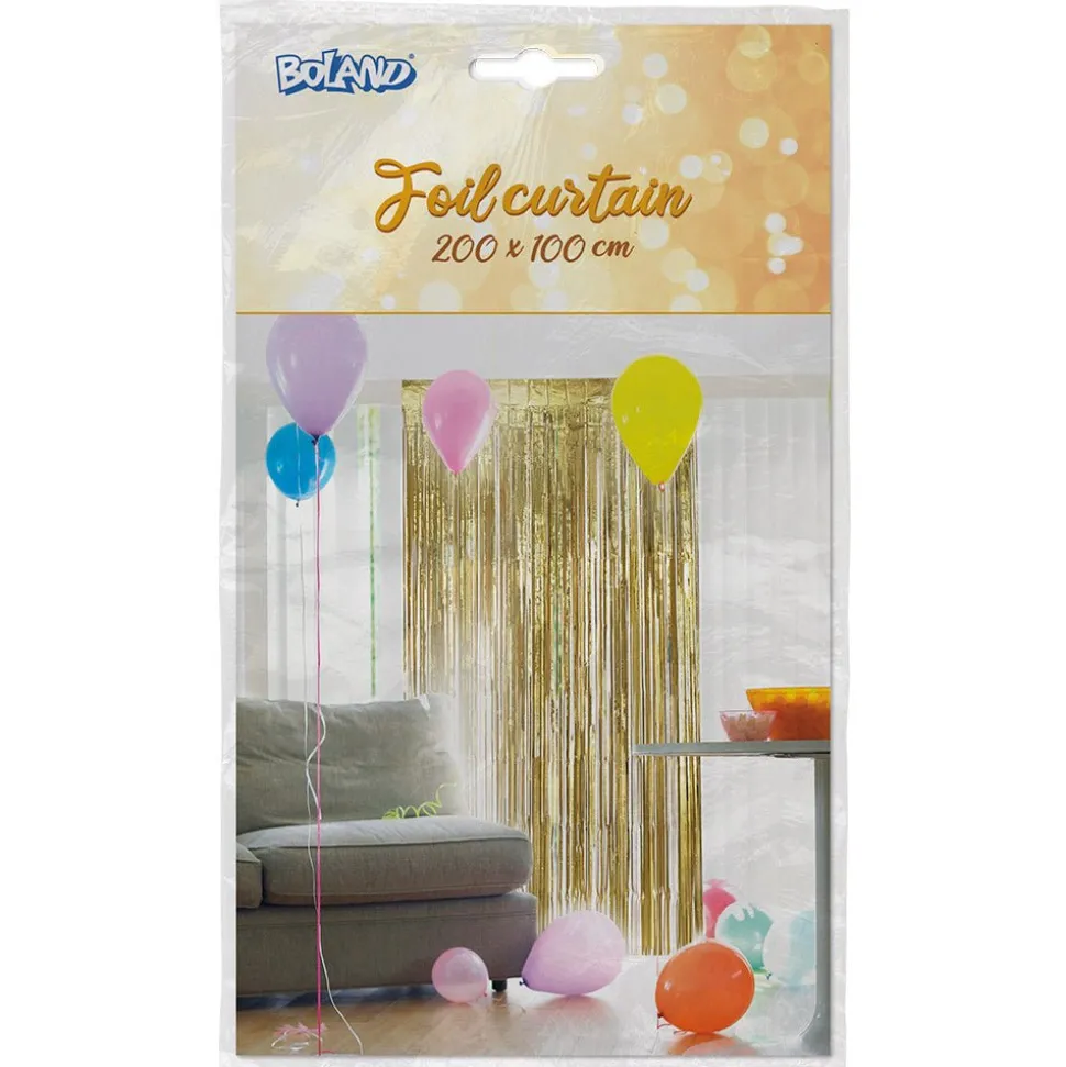 Gouden Deurgordijn Metallic 2m
