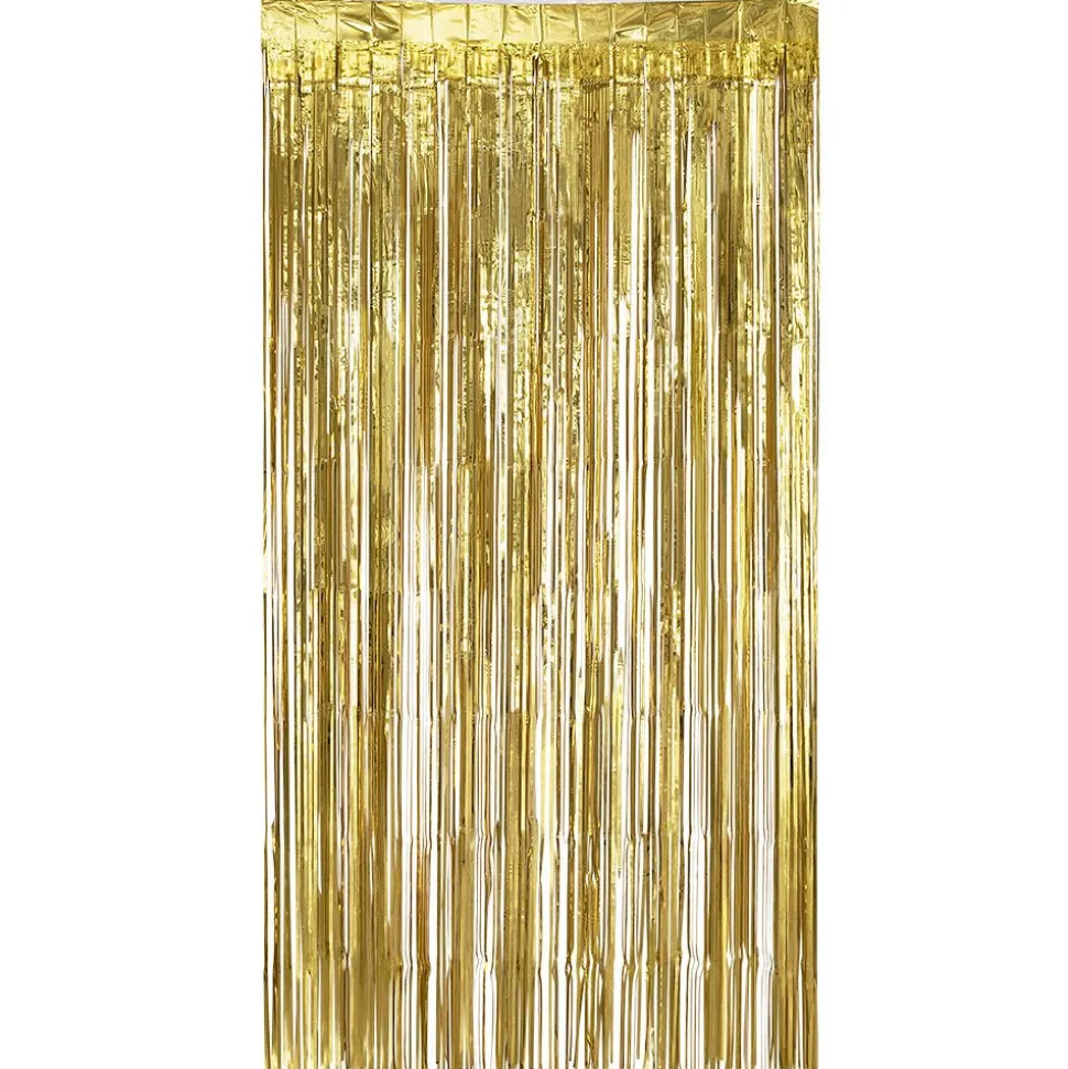 Gouden Deurgordijn Metallic 2m