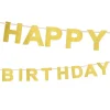 Gouden Happy Birthday Letterslinger 2,25m