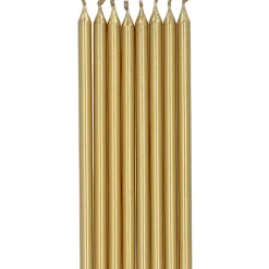 Gouden Kaarsen 10cm 12st