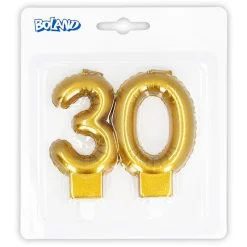 Gouden Kaars 30 Jaar 8cm