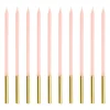 Goud Roze Kaars 14cm 12st
