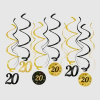 Goud Zwarte Hangdecoratie 20 Jaar 70cm