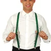 Groene Bretels Pailetten Heren 72cm