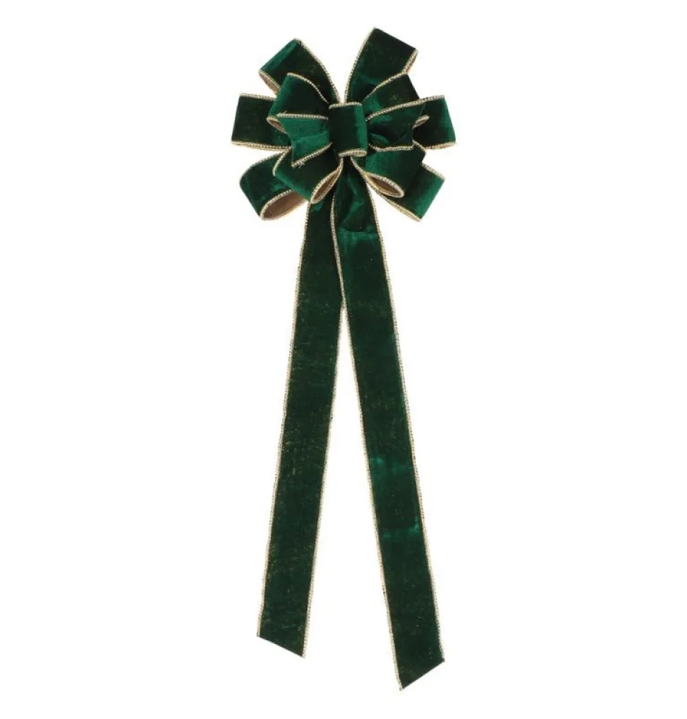 Groen Gouden Strik Velvet 78cm