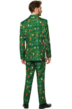 Groen Pak Kerstmis Met Licht