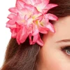 Haarbloem Roze Tropical 10cm