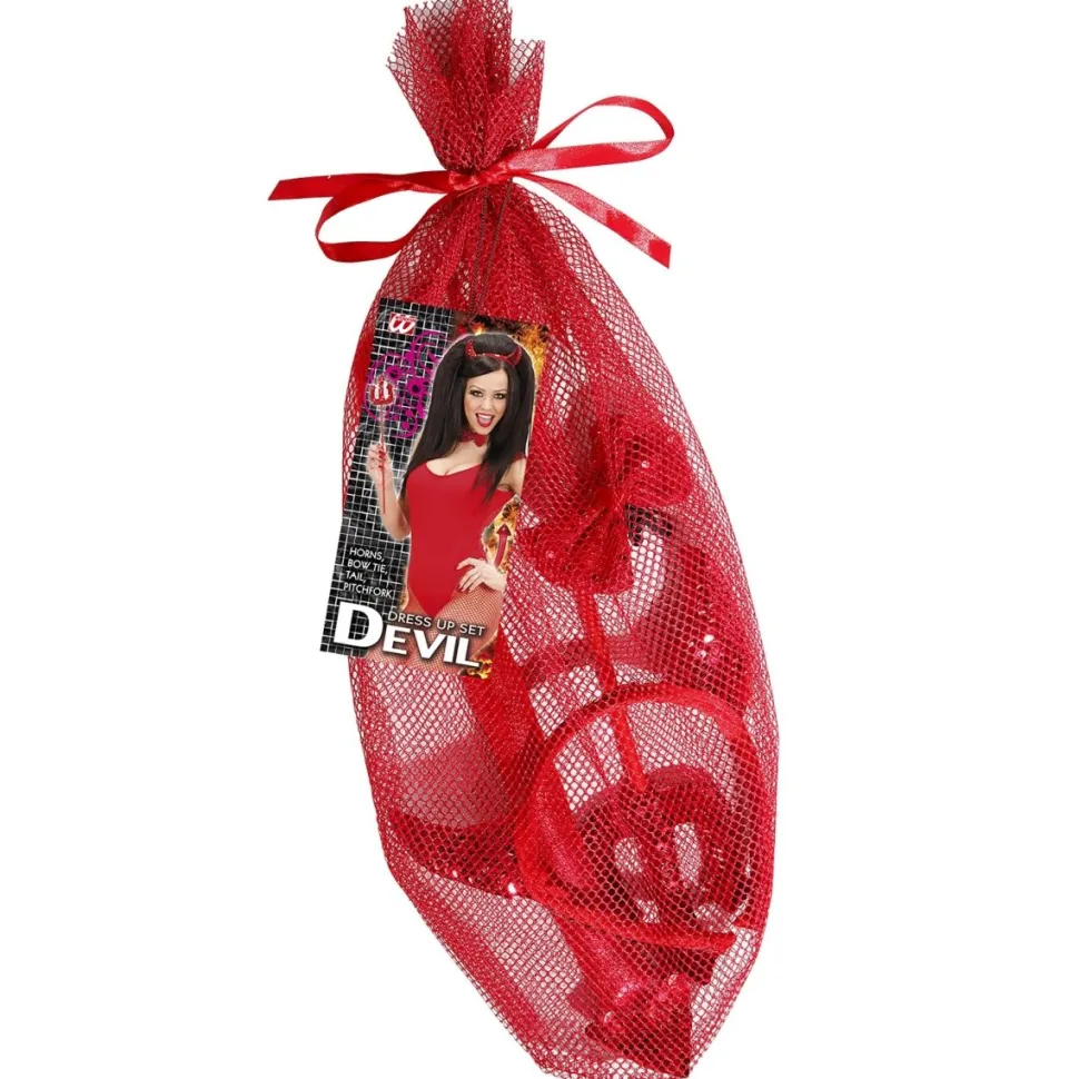 Halloween Accessoireset Duivel 4 delig