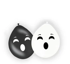Halloween Ballonnen Spook 30cm 8st