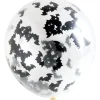 Halloween Ballonnen Vleermuis Confetti 30cm 4st