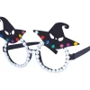 Halloween Bril Heksenhoed Glitter