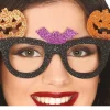 Halloween Bril Pompoen Glitter