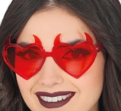 Halloween Bril Rood Duivel
