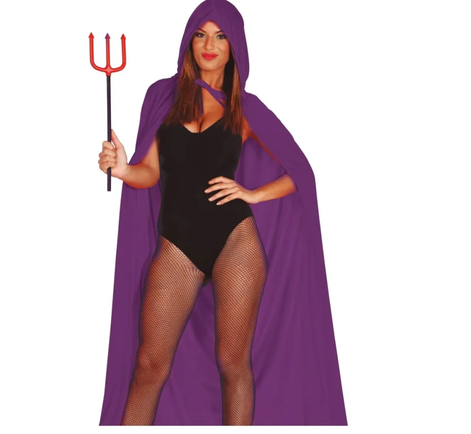 Halloween Cape Paars Dames 1,3m