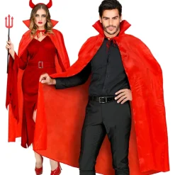 Halloween Cape Rood Duivel 1,3m