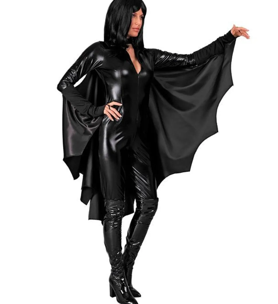 Halloween Cape Zwart Dames Vleermuis