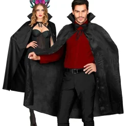 Halloween Cape Zwart 1,15m
