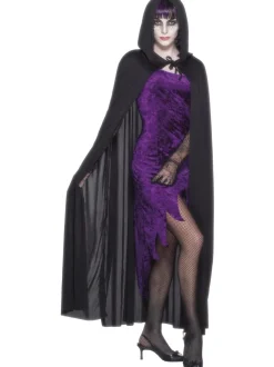 Halloween Cape Zwart Met Capuchon