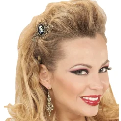 Halloween Haarclip Schedel Met Botten