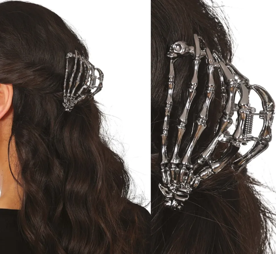 Halloween Haarclip Skelet 8,5cm