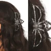 Halloween Haarclip Zwart Spin Metaal