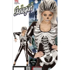 Halloween Jumpsuit Dames Skelet