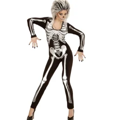 Halloween Jumpsuit Dames Skelet