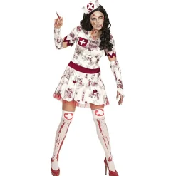 Halloween Jurk Dames Verpleegster Zombie