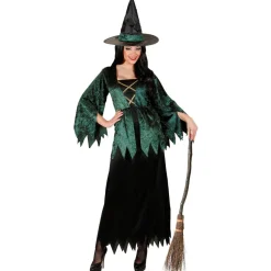 Halloween Jurk Groen Dames Heks