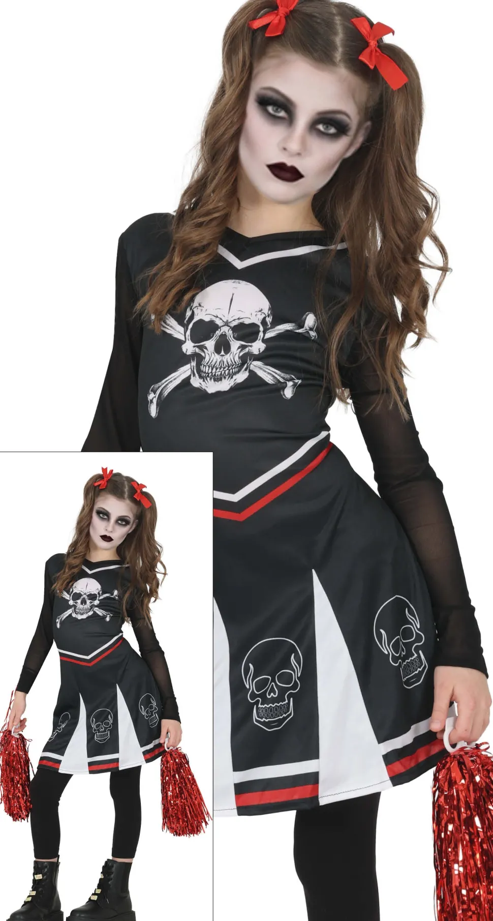 Halloween Jurk Meisje Gothic Cheerleader