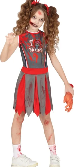 Halloween Jurk Meisje Zombie Cheerleader