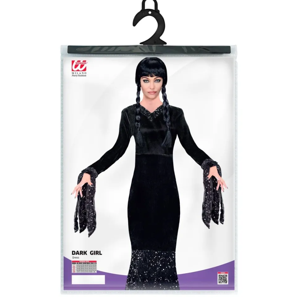 Halloween Jurk Zwart Dames Lang