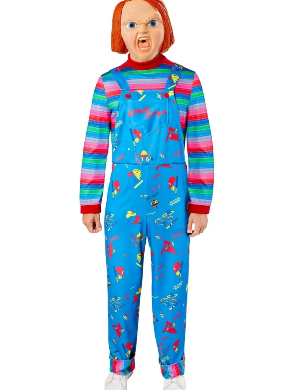 Halloween Kostuum Blauw Rood Heren Chucky