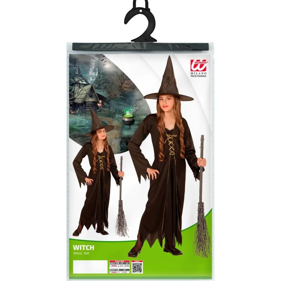 Halloween Kostuum Bruin Kind Heks