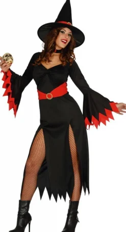 Halloween Kostuum Dames Heks Rood