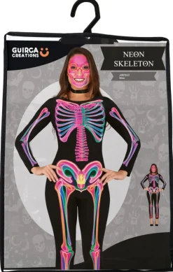 Halloween Kostuum Dames Neon Skelet