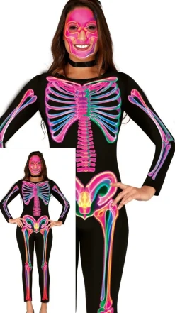 Halloween Kostuum Dames Neon Skelet