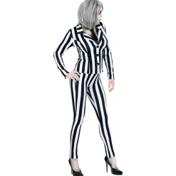 Halloween Kostuum Wit Zwart Dames Geest