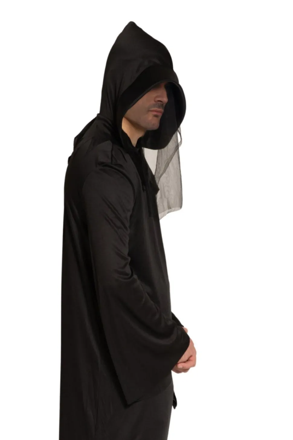 Halloween Kostuum Zwart Magere Hein