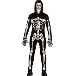 Halloween Kostuum Zwart Wit Heren Skelet