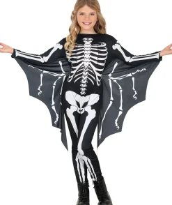 Halloween Kostuum Zwart Wit Kind Vleermuis Skelet