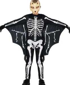 Halloween Kostuum Zwart Wit Kind Vleermuis Skelet