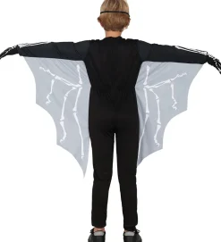 Halloween Kostuum Zwart Wit Kind Vleermuis Skelet