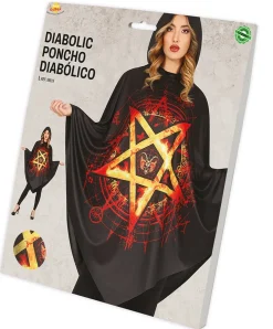Halloween Poncho Dames Diabolic