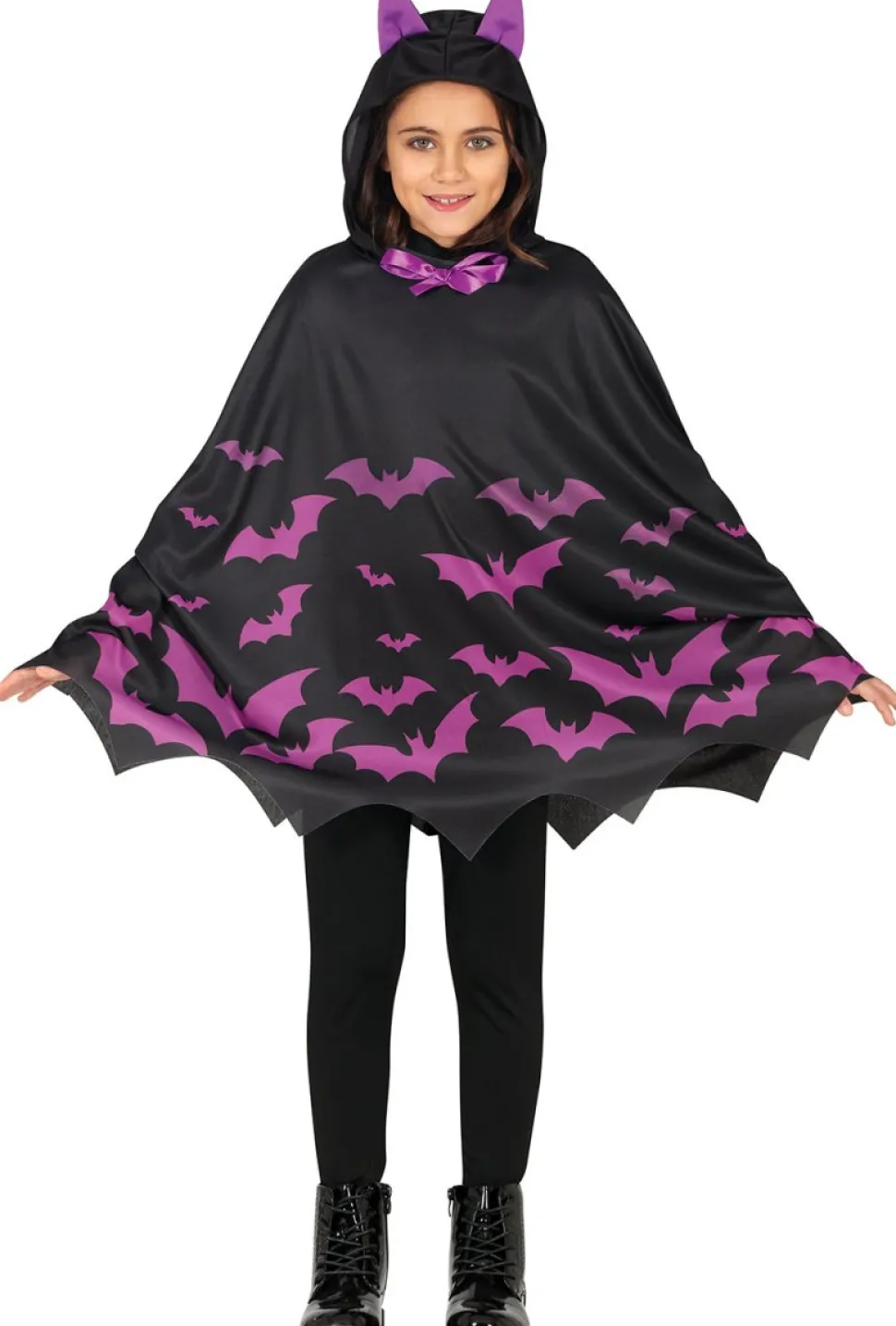 Halloween Poncho Meisje Vleermuizen