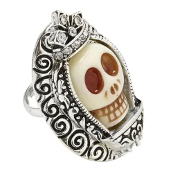 Halloween Ring Zilver Schedel