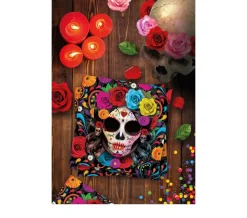 Halloween Servetten Doodshoofd 33cm