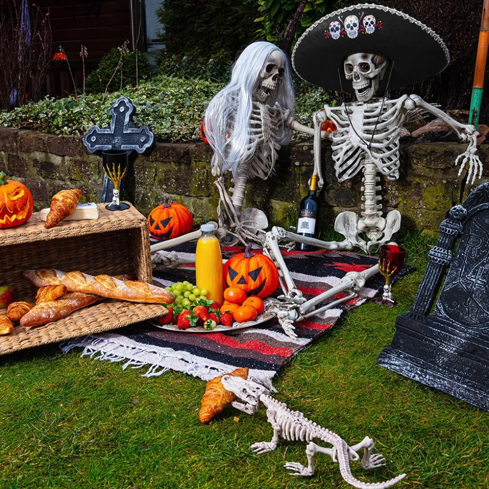 Halloween Sombrero Doodshoofden 56cm