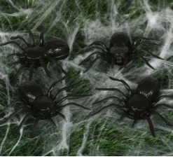 Halloween Spinnen Set 10cm 4 delig